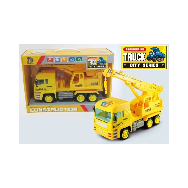 Darus teherautó modell fénnyel 27cm-es