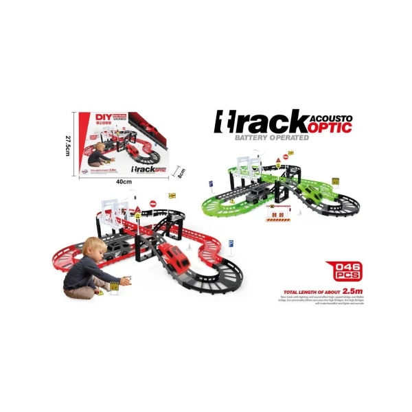 DIY Összeszerelhető elemes 2.5m-es autópálya kiegészítőkkel több változatban