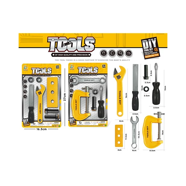 Ezermester szerszámkészlet sárga színben kétféle változatban 1db