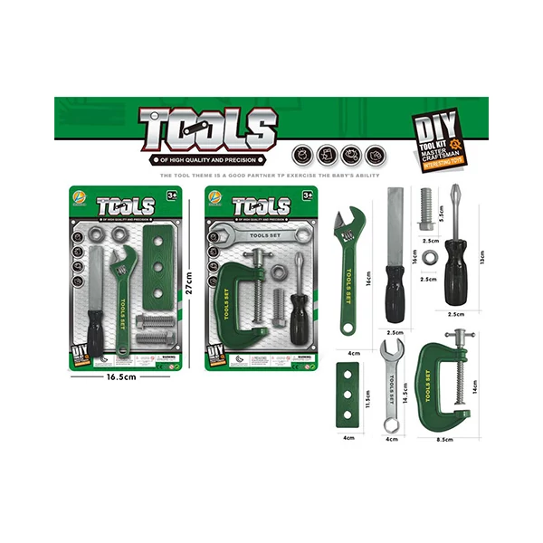 Ezermester szerszámkészlet zöld színben kétféle változatban 1db