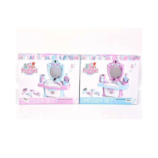 Pretty Girl fésülködőasztal kiegészítőkkel kétféle változatban