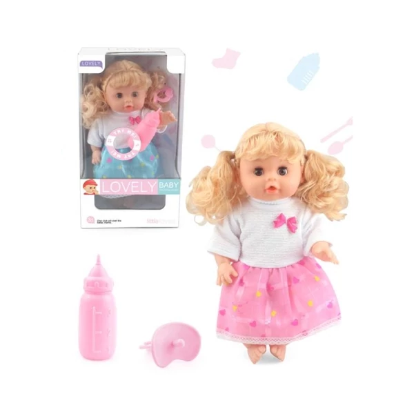 Sweet Baby baba szőke hajjal, hanggal és cumikkal több változatban