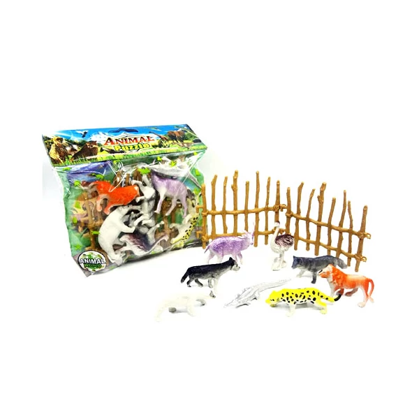 Vadállatok figura csomag kerítéssel