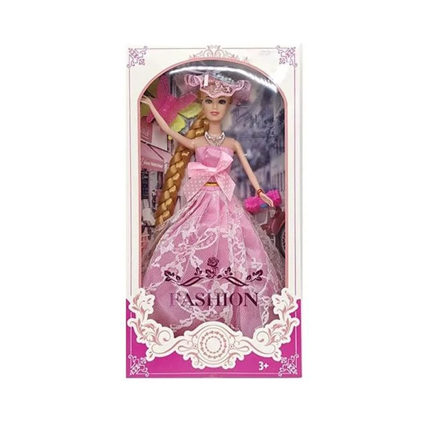 Fashion hercegnő baba báliruhában kalappal