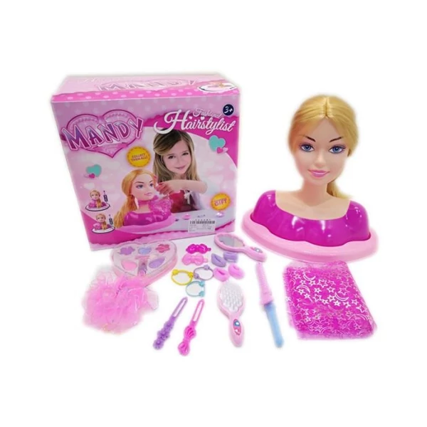 Mandy HairStylist fodrászolható és sminkelhető babafej