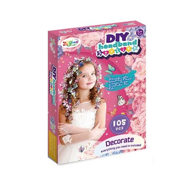 DIY Headband hajdíszítő szett 105db-os