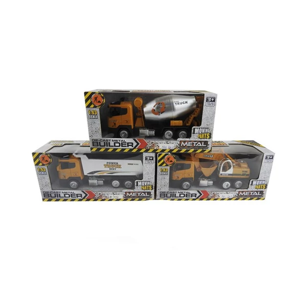 Építőipari járművek többféle változatban