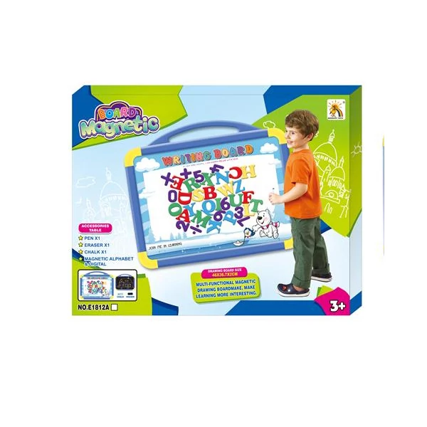 Kétoldalú hordozható mágneses rajztábla kiegészítőkkel kék