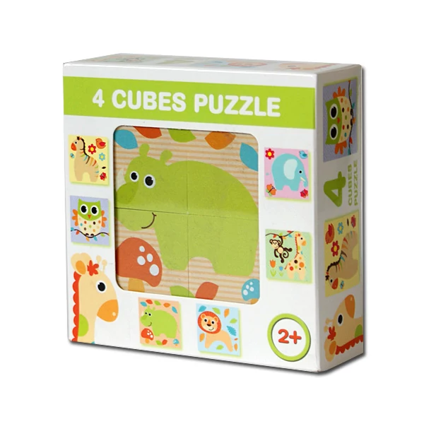 Mesekocka szafari állatokkal 4db-os