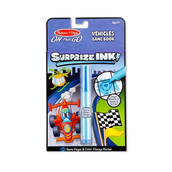 Járművek úti színezőfüzet varázstollal- Melissa&Doug