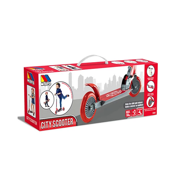 Molto: City Scooter roller piros színben