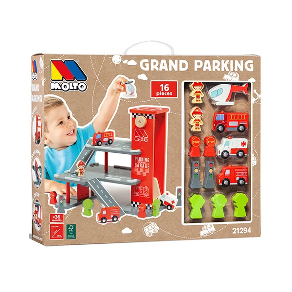 Molto: Nature Grand Parking fa pakolóház játékszett