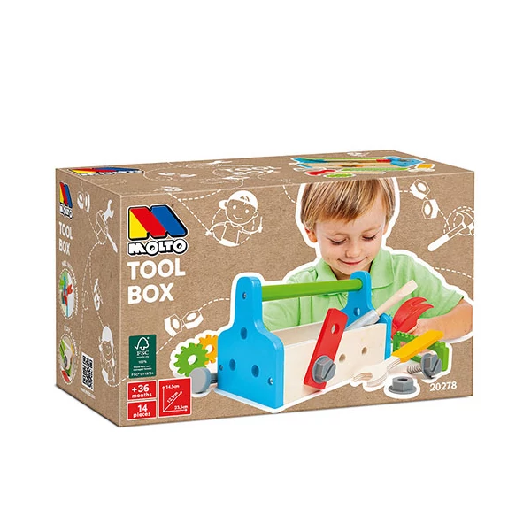 Molto: Nature fa szerszámosláda 11db-os szett