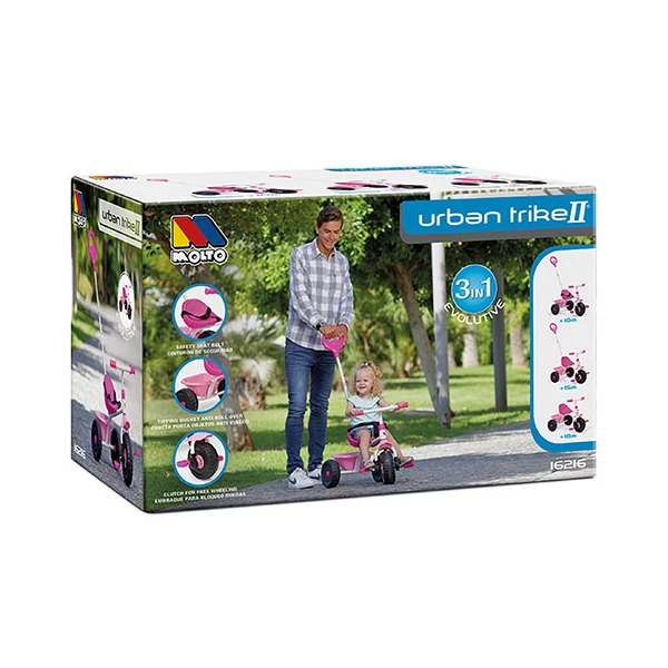 Molto: Urban Trike rózsaszín tricikli