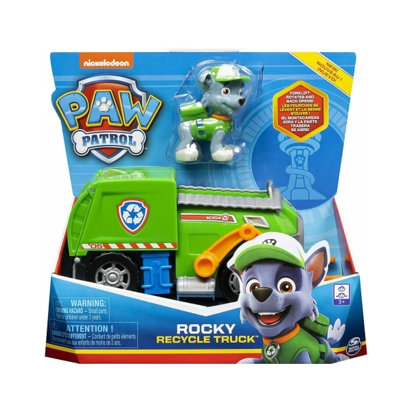 Mancs őrjárat Rocky újrahasznosító teherautója kutyus figurával - Spin Master