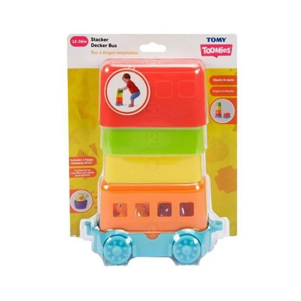 Tomy: Toomies - Kukucska tojáskák emeletes busz játékszett