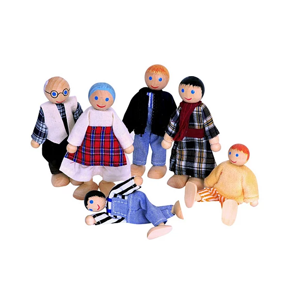 Nagy család fa baba szett