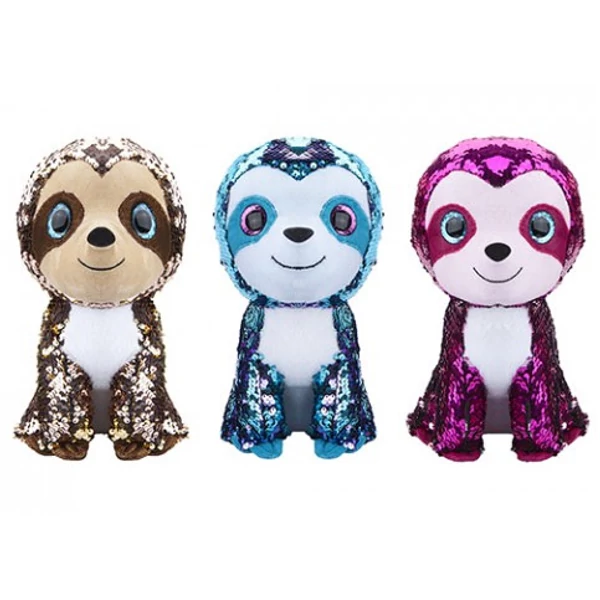 Shimmeez: Simiflitter lajhár 25 cm-es plüss figura 3 féle változatban