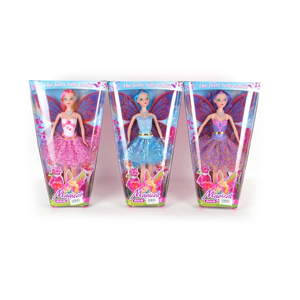 Tündér hercegnő baba szárnyakkal többféle változatban