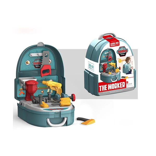 Barkácsmester szerszámkészlet vállra akasztható hátizsákban 21db-os készlet