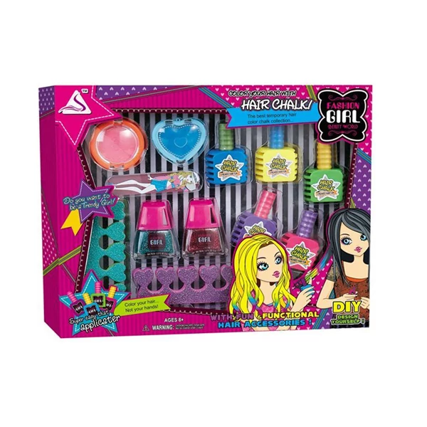 Pedikűr, manikűr körömdíszítő 12db-os szépség szett