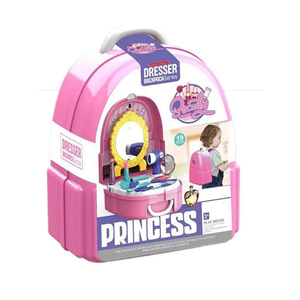 Szépségszett tükrös hátitáskában