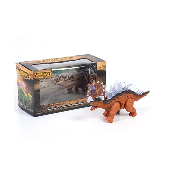 Sztegoszaurusz dinoszaurusz figura fény effektekkel