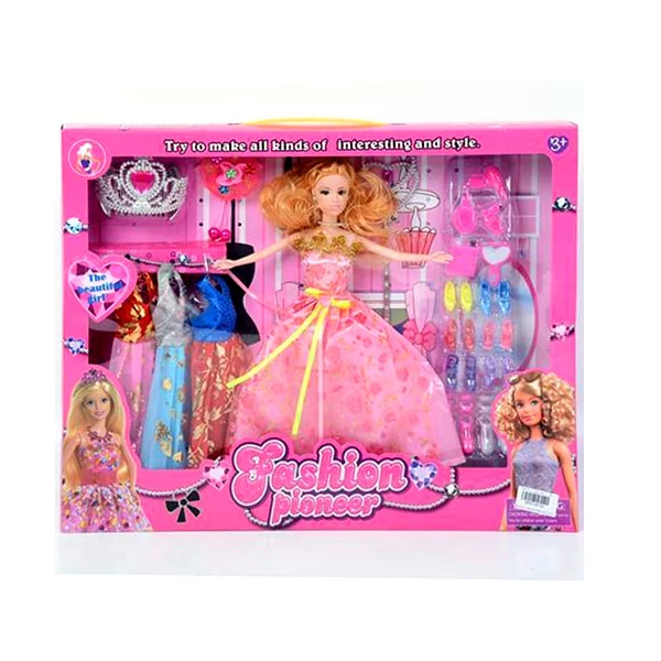Hercegnő Divatbaba játékszett kiegészítőkkel