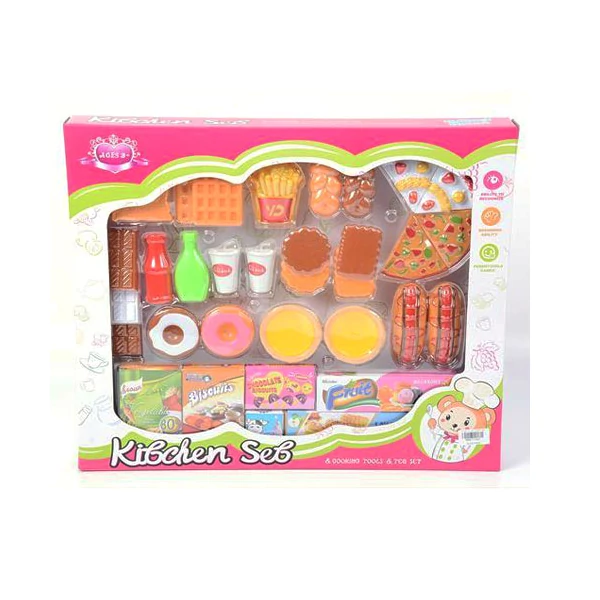 Reggelizős játékszett grill hússal és kiegészítőkkel