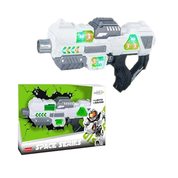 Super Space elektromos játék űrfegyver fénnyel és hanggal 40cm