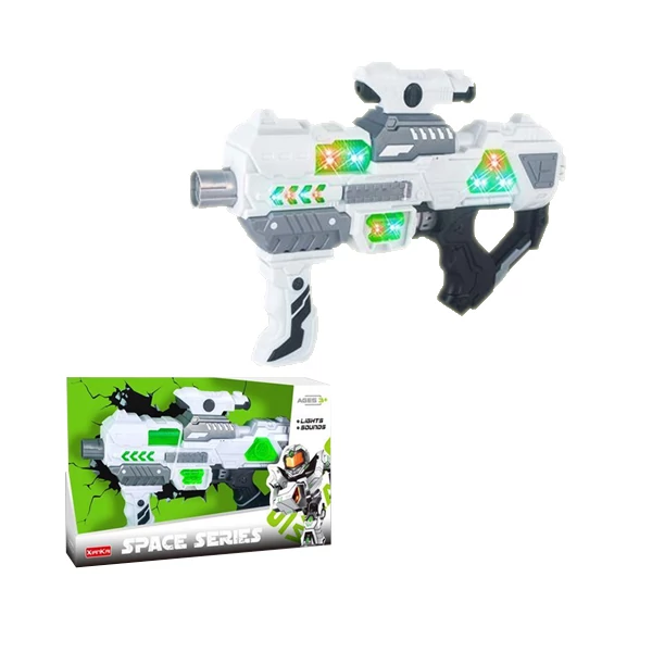 Super Space taktikai markolatos és távcsöves játék űrfegyver fénnyel és hanggal 40cm