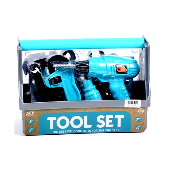 Barkács játékszett szerszámos ládában