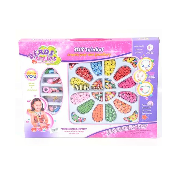 Ékszerkészítő gyöngy szett szögletes gyöngyökkel