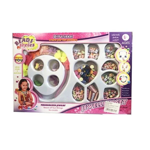 Ékszerkészítő szett betűs gyöngyökkel és hajpánttal