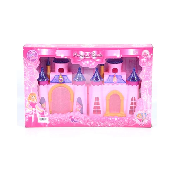 Hercegnői kastély fénnyel, rózsaszín színben