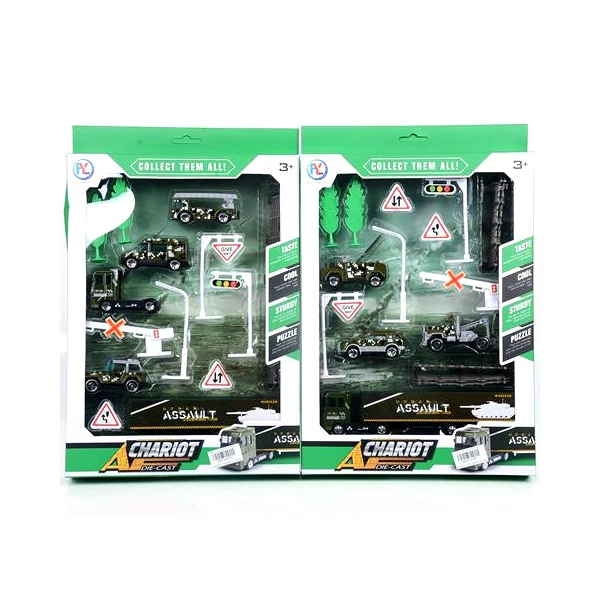 Katonai járművek kiegészítőkkel kétféle változatban