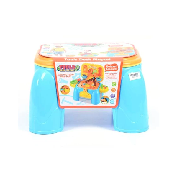 Szerszámos készlet hordozható tároló ülőkével