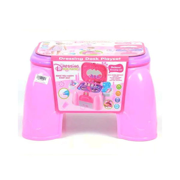 Szépítkező készlet hordozható tároló ülőkével