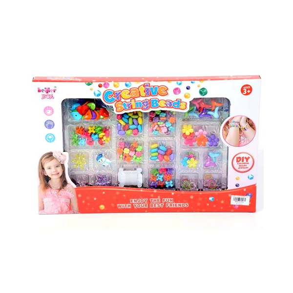 Beijier ékszerkészítő készlet színes gyöngyökkel