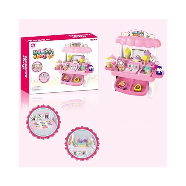 Desszertes pult funkciókkal játékszett