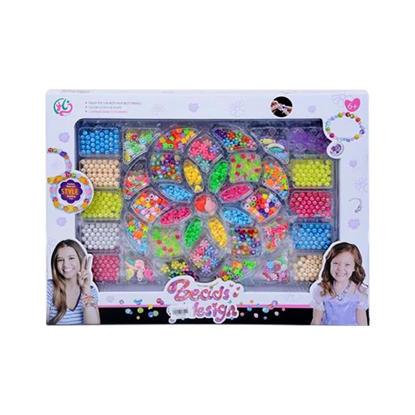 Ékszerkészítő készlet színes gyöngyökkel