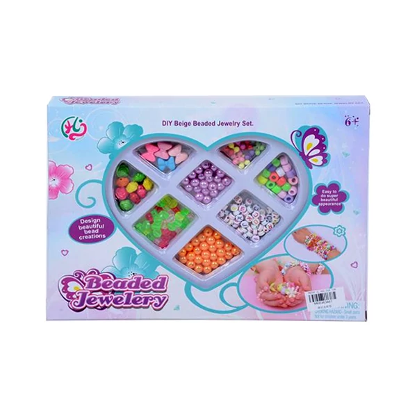 Ékszerkészítő szett szív alakú tárolóban