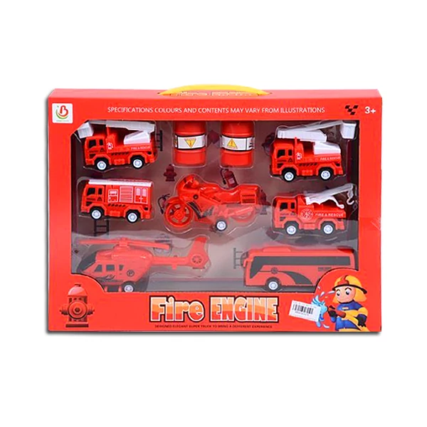 Tűzoltósági járműszett 7db-os