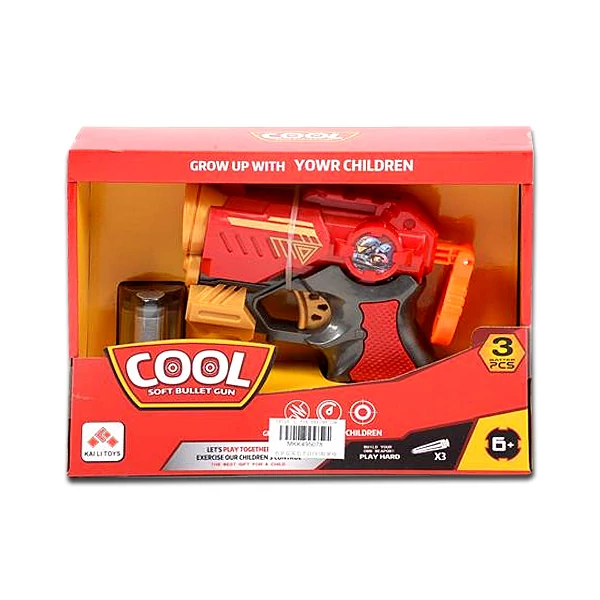 Cool Szivacslövő játék fegyver piros színben