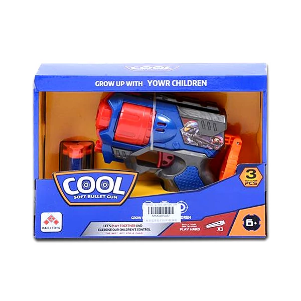 Cool Szivacslövő játék fegyver kék színben