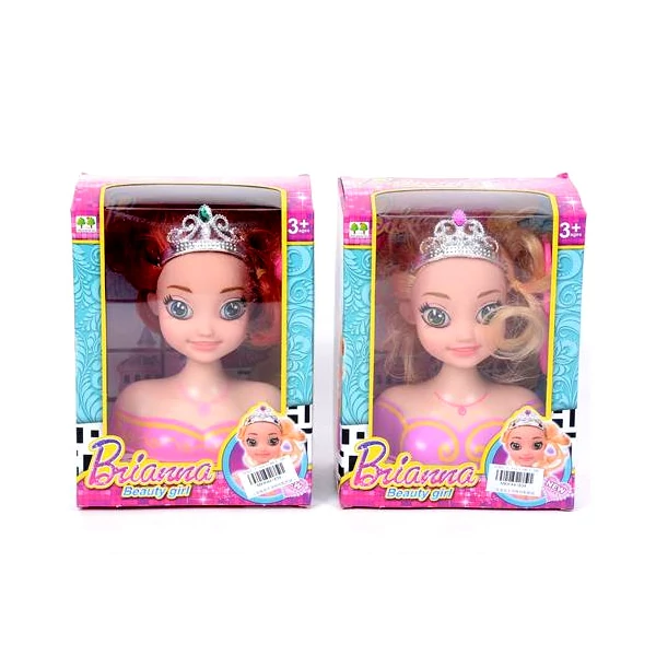 Manöken fésülhető babafej kétféle változatban