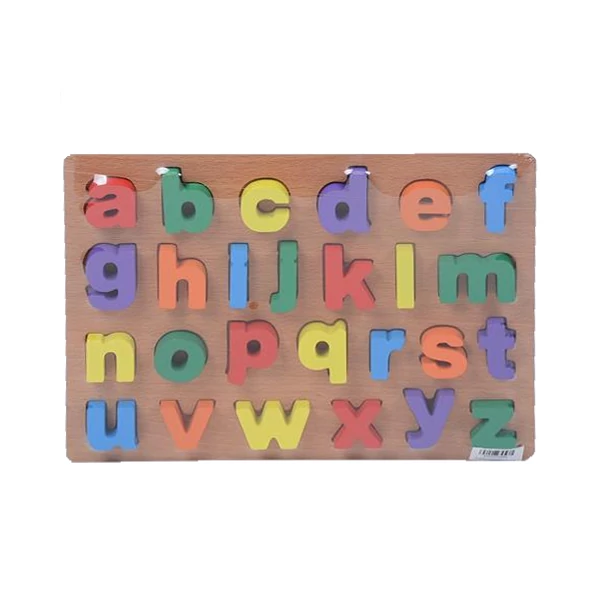 ABC kisbetűk fa formaillesztő játék