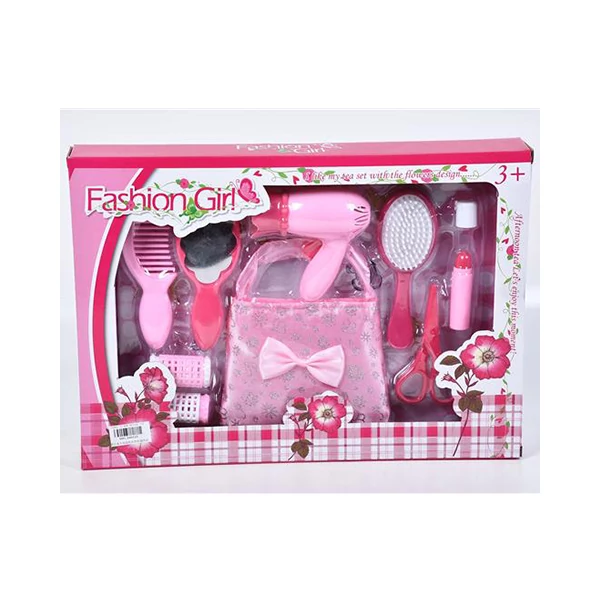 Virágos szépség készlet rúzzsal és hajszárítóval 10db-os szett