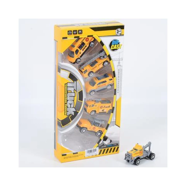Truck Team: Építőipari kisautók 6db-os szett 1/64-es