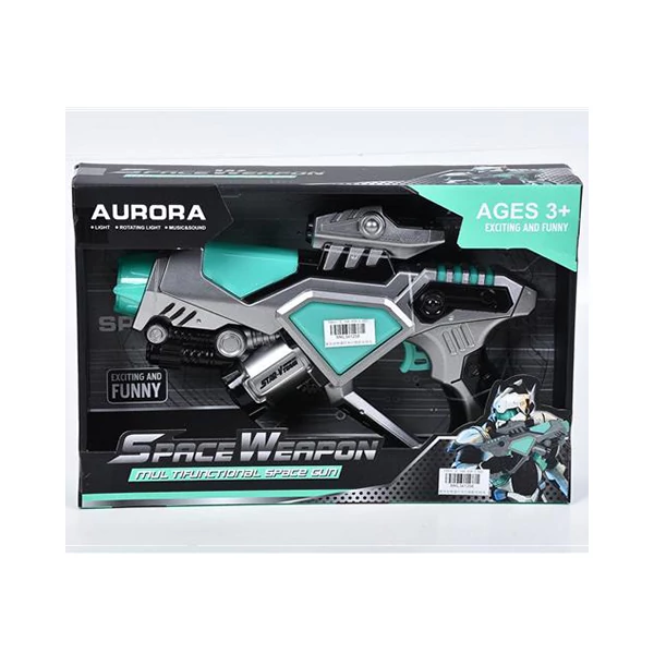 Aurora játék űrfegyver fény és hang effektekkel
